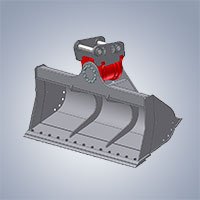 KSW Maschinenbau Drehmotorlöffel pasukamas ekskavatoriaus kaušas