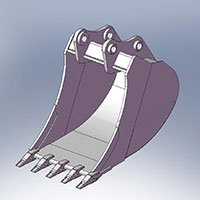 KSW Maschinenbau kasimo kaušas ekskavatoriui