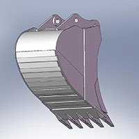 KSW Maschinenbau standartinis kasimo kaušas
