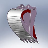 KSW Maschinenbau kasimo kaušas ekskavatoriui