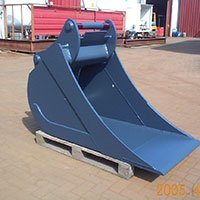 KSW Maschinenbau specializuotas tranšėjų kaušas