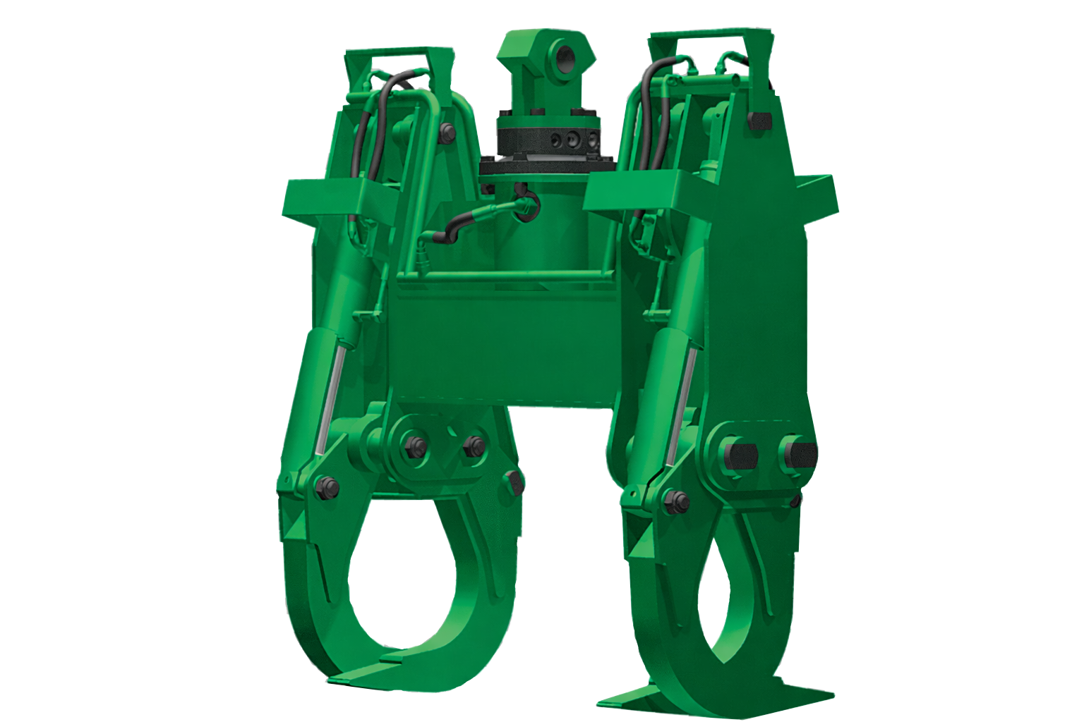 Green hydraulic tree shear on display -new