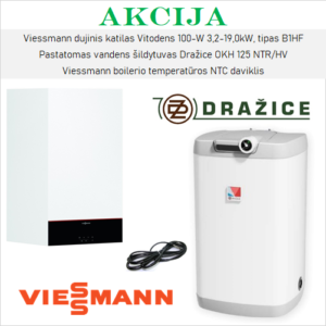 Akcijinis Viessmann ir Dražice šildymo įrangos komplektas