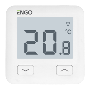 ENGO E10 internetinis, potinkinis temperatūros reguliatorius Wi-Fi, 230V, baltas