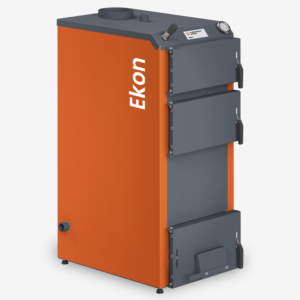 Kieto kuro katilas EKON 20kW, apatinio degimo