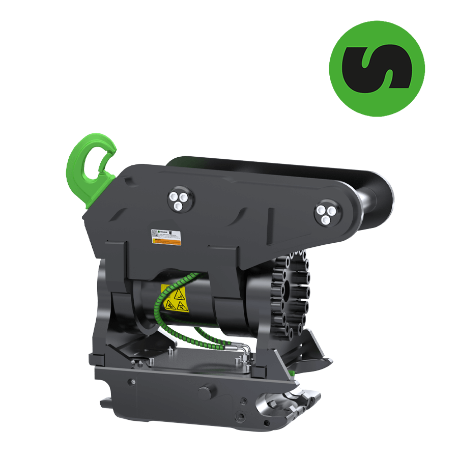 Steelwrist XT23 pakreipiamoji greitoji jungtis ekskavatoriui
